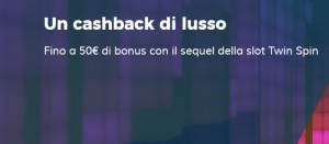 StarCasinò Bonus slot cashback 50€